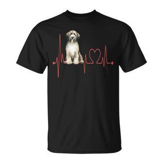 Catalan Sheepdog Heartbeat Dog Lover & Owner T-Shirt | Mazezy