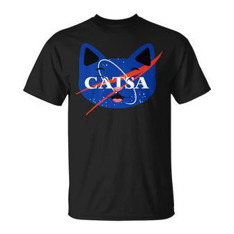 Catsa Space For Cat Lovers And Fans Of Felines T-Shirt | Mazezy