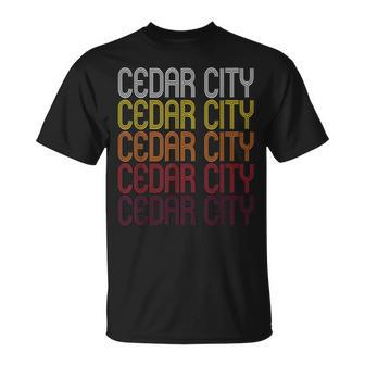 Cedar City Ut Vintage Style Utah T-Shirt | Mazezy AU