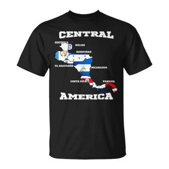 Central American Flags Central America Flags And Names T-Shirt - Seseable