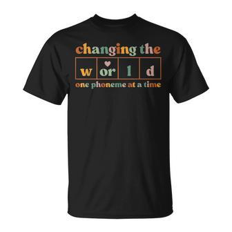 Changing The World One Phoneme At A Time Vintage Quotes T-Shirt - Monsterry AU