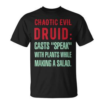 Chaotic Evil Alignment Dd Rpg Funny Gift Unisex T-Shirt | Mazezy