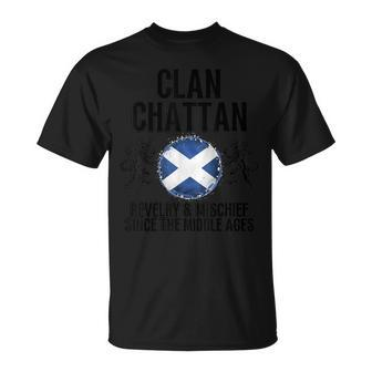 Chattan Clan Scottish Family Name Scotland Heraldry T-Shirt | Mazezy