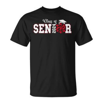 Cheer Senior 2024 Class Of 2024 Cheerleading Graduation Unisex T-Shirt | Mazezy