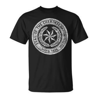 Cherokee Nation Seal Native American Tribe Pride Honor Unisex T-Shirt | Mazezy