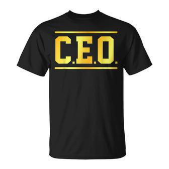 Chief Executive Officer Entrepreneur Ceo T-Shirt | Mazezy