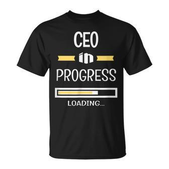 Chief Executive Officer In Progress Job Profession T-Shirt | Mazezy