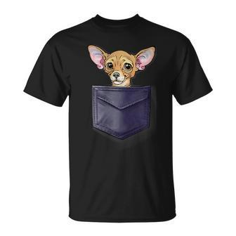 Chihuahua Funny Pocket Rescue T Unisex T-Shirt
