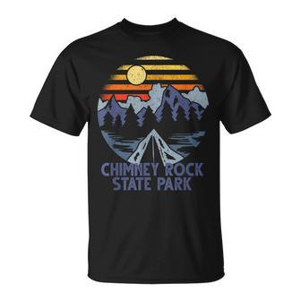 Chimney Rock State Park North Carolina Camping T-Shirt | Mazezy DE