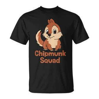 Chipmunk Squad Forest Animal Nature Lover Unisex T-Shirt | Mazezy