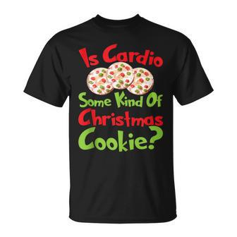 Christmas Cookie Cardio Ugly Christmas Sweater T-Shirt | Mazezy