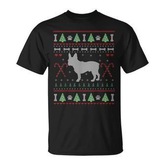 Christmas French Bulldog Ugly Sweater Dog Lover T-Shirt | Mazezy
