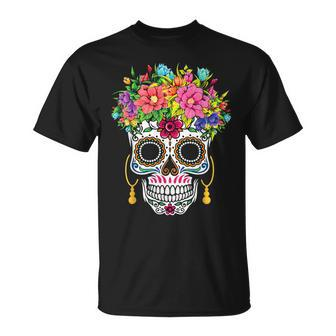 Cinco De Mayo Sugar Skull Dia De Los Muertos Day Of Dead T-Shirt - Monsterry AU