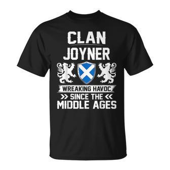 Clan Joyner Scottish Family Clan Scotland Wreaking Havoc T18 Unisex T-Shirt | Mazezy