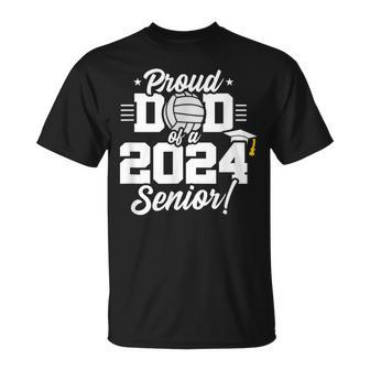 Class Of 2024 Senior Year Volleyball Dad Senior 2024 T-Shirt - Monsterry