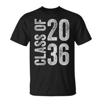Class Of 2036 Grow With Me Graduation First Day Of School T-Shirt - Seseable