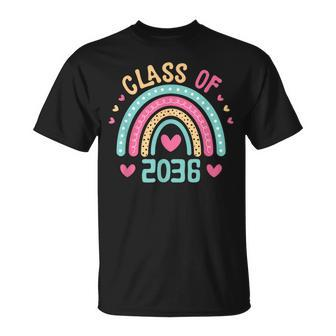 Class Of 2036 Grow With Me First Day Of School Graduation Unisex T-Shirt - Seseable