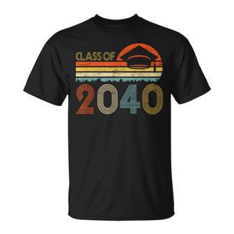 Class Of 2040 Grow With Me Pre-K Graduate Vintage Retro Unisex T-Shirt | Mazezy