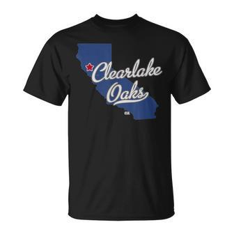 Clearlake Oaks California Ca Map T-Shirt | Mazezy