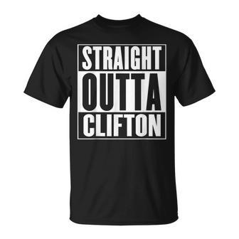 Clifton Straight Outta Clifton T-Shirt | Mazezy