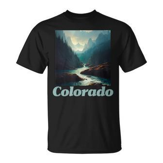 Colorado Mountain And Nature Graphic T-Shirt - Monsterry AU
