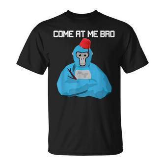Come At Me Bro Gorilla Tag Monke Vr Gamer For Kids Unisex T-Shirt | Mazezy