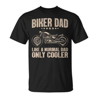 Cool Biker For Dad Motorcycling Motorcycle Biker T-shirt - Thegiftio UK