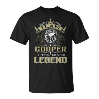 Cooper Name Gift Team Cooper Lifetime Member Legend V2 Unisex T-Shirt - Seseable