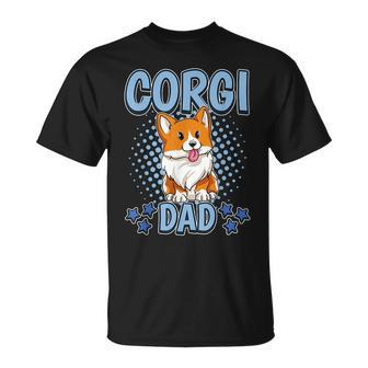 Corgi Dad Daddy Fathers Day Corgi Gift For Mens Funny Gifts For Dad Unisex T-Shirt | Mazezy