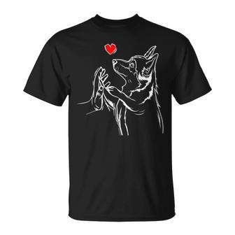 Corgi Love Cute Corgi Dog Girl Unisex T-Shirt | Mazezy