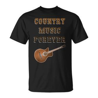 Country Music Forever Western Old-Time New Country T-Shirt | Mazezy