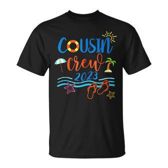 Cousin Crew 2023 Beach Vacation Matching Summer Family Trip Unisex T-Shirt - Seseable