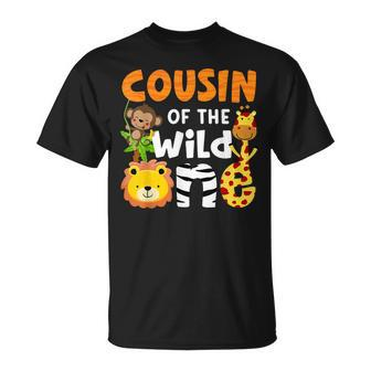 Cousin The Wild One Zoo Birthday Safari Jungle Animals Party T-Shirt - Seseable