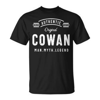 Cowan Name Gift Authentic Cowan Unisex T-Shirt - Seseable