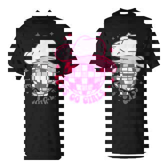Cowboy Hat Disco Ball Lets Go Girls Western Cowgirls Unisex T-Shirt - Monsterry