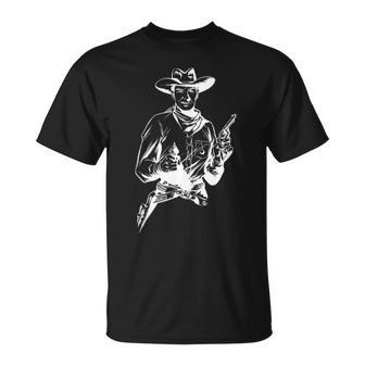 Cowboy Wrangler Western For Fans Of Western Movies T-Shirt | Mazezy