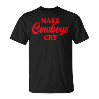 Make Cowboys Cry Making Cowboys Cry Hot Red Cowboy T-Shirt - Monsterry CA