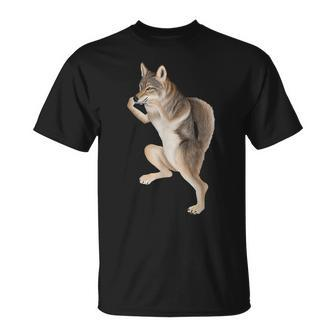 Coyote Playing The Harmonica T-Shirt | Mazezy