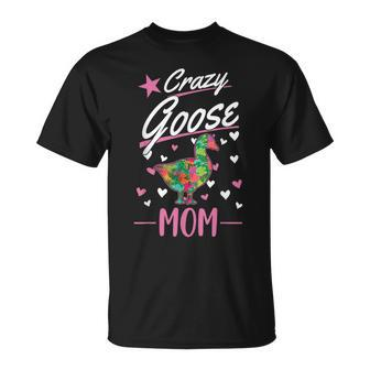 Crazy Goose Lady Goose Girl Goose Farmer Geese Unisex T-Shirt | Mazezy