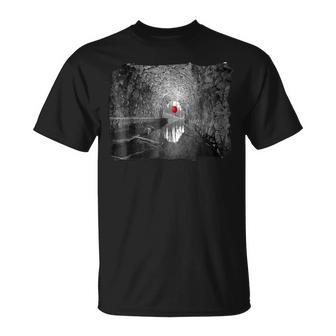 Creepy Halloween Red Balloon Floats In The Sewer Halloween T-Shirt | Mazezy