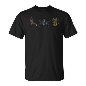 Creepy Insects Scorpion Spider Scary Gross Bugs Unisex T-Shirt | Mazezy