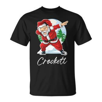 Crockett Name Gift Santa Crockett Unisex T-Shirt - Seseable