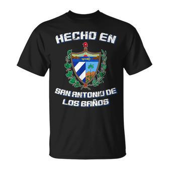 Cuban Hecho En San Antonio De Los Banos Cuba Camisa T-Shirt | Mazezy CA