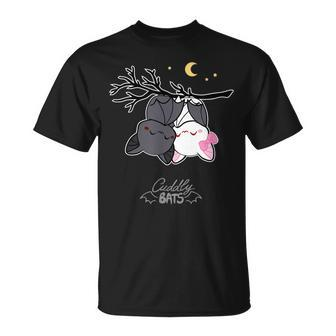Cute Bats Sleeping ed By Cuddly Bat Comics T-shirt - Thegiftio UK