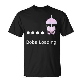 Cute Boba Milk Tea Loading Kawaii Pastel Aesthetic Unisex T-Shirt | Mazezy