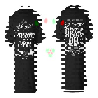 Cute Christmas Crew Matching Pajama Lights T-shirt - Thegiftio UK