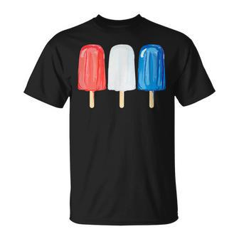 Cute Colorful Summer 4Th Of July Kids Popsicle Unisex T-Shirt | Mazezy
