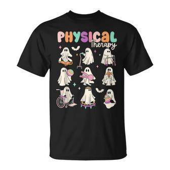 Cute Ghost Physical Therapy Pt Physical Therapist Halloween T-Shirt - Monsterry UK