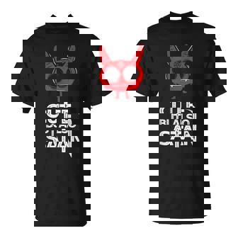 Cute But Also Satan Devil Evil Demon Satanism Horror Occult Horror T-Shirt | Mazezy