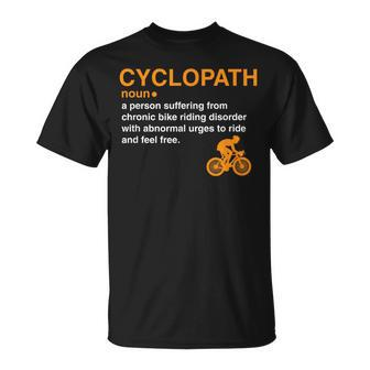Cyclopath Dictionary Definition Cyclist Bike Riders T-Shirt | Mazezy CA